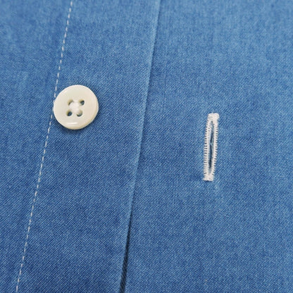 【中古】ダノリス DANOLIS コットン ダンガリー ボタンダウン カジュアルシャツ ブルー【 38 】【 状態ランクB 】【 メンズ 】