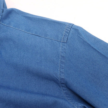 【中古】ダノリス DANOLIS コットン ダンガリー ボタンダウン カジュアルシャツ ブルー【 38 】【 状態ランクB 】【 メンズ 】