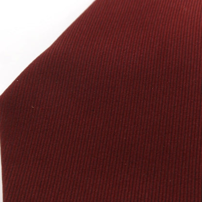 【中古】フィオリオ FIORIO シルク 無地ネクタイ マルーン【 状態ランクA 】【 メンズ 】