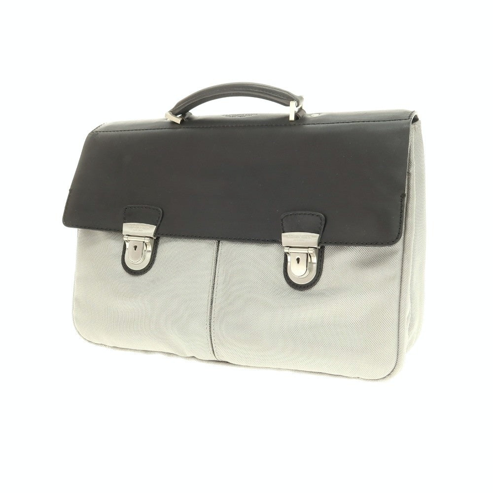 【中古】エージースポルディング&amp;ブロス A.G.SPALDING＆BROS 2WAY ナイロン系 ブリーフケース グレーxブラック【 状態ランクB 】【 メンズ 】[CPD]