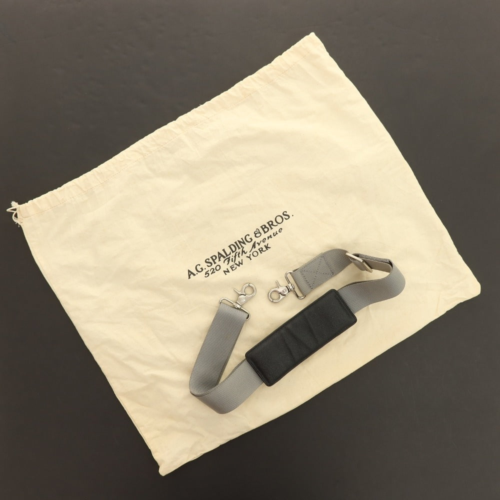 【中古】エージースポルディング&amp;ブロス A.G.SPALDING＆BROS 2WAY ナイロン系 ブリーフケース グレーxブラック【 状態ランクB 】【 メンズ 】[CPD]