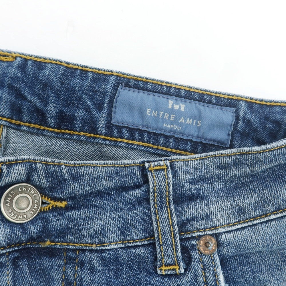 【中古】アントレアミ ENTRE AMIS ストレッチコットン ジーンズ デニムパンツ ブルー【サイズ31】【 状態ランクB 】【 メンズ 】[CPD]