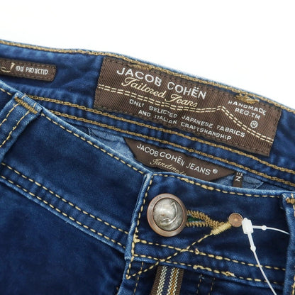 【中古】ヤコブコーエン JACOB COHEN J622 ストレッチコットン 5ポケットパンツ ネイビー【 29 】【 状態ランクB 】【 メンズ 】