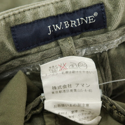 【中古】ジェイダブリューブライン J.W.BRINE ストレッチ コットン イージーカジュアルパンツ オリーブ【サイズ44】【 状態ランクB 】【 メンズ 】