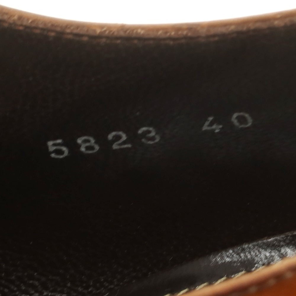 【中古】アントニオ マウリッツィ ANTONIO MAURIZI ESTNATION別注 ダブルモンク ドレスシューズ ライトブラウン【 40 】【 状態ランクC 】【 メンズ 】