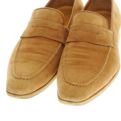 【中古】フェランテ FERRANTE スエード コインローファー ベージュ【 6 1/2 】【 状態ランクC 】【 メンズ 】