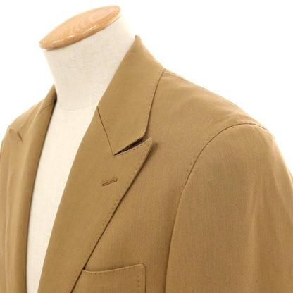 【中古】カモシタ camoshita レーヨンコットンポリウレタン 2つボタンスーツ ベージュ【サイズ44】【 状態ランクC 】【 メンズ 】