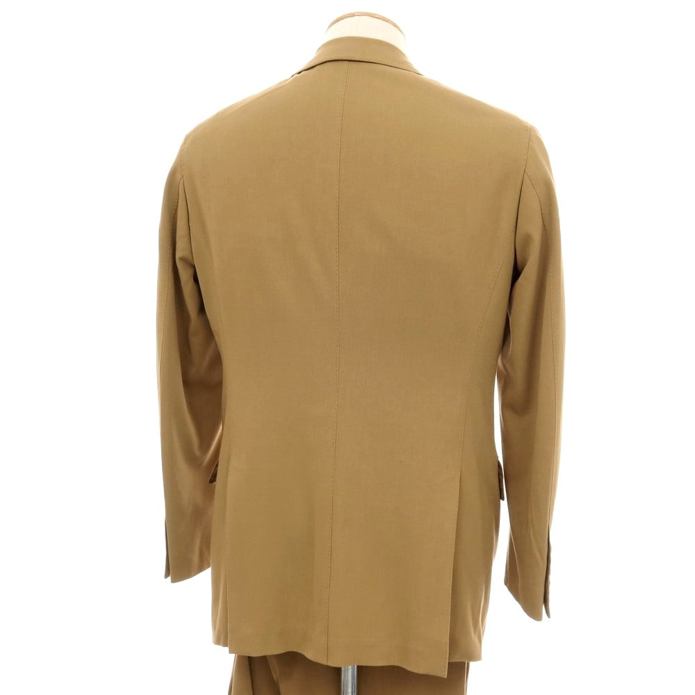 【中古】カモシタ camoshita レーヨンコットンポリウレタン 2つボタンスーツ ベージュ【サイズ44】【 状態ランクC 】【 メンズ 】
