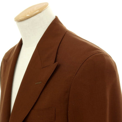 【中古】カモシタ camoshita ウール 2つボタンスーツ ブラウン【サイズ44】【 状態ランクC 】【 メンズ 】