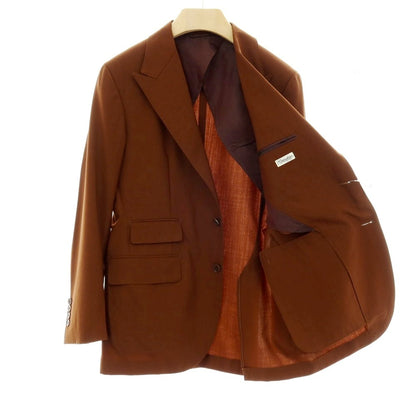 【中古】カモシタ camoshita ウール 2つボタンスーツ ブラウン【サイズ44】【 状態ランクC 】【 メンズ 】