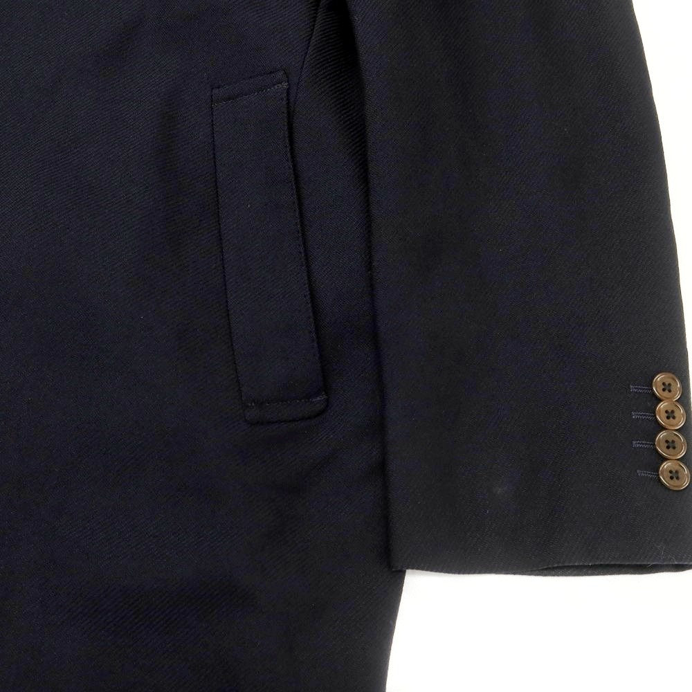 【中古】ビームスエフ BEAMS F ウール チェスターフィールドコート ダークネイビー【 48 】【 状態ランクB 】【 メンズ 】