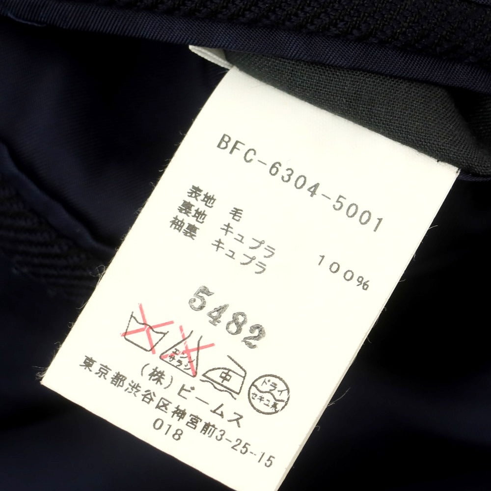 【中古】ビームスエフ BEAMS F ウール チェスターフィールドコート ダークネイビー【サイズ48】【 状態ランクB 】【 メンズ 】[DPD]
