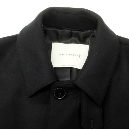 【中古】マッキントッシュ Mackintosh GTS DUNKELD EX ウール ステンカラーコート ブラック【 34 】【 状態ランクA 】【 メンズ 】