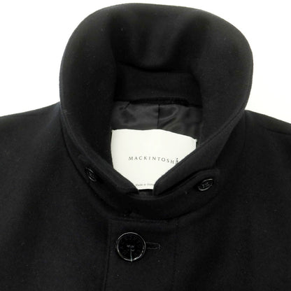 【中古】マッキントッシュ Mackintosh GTS DUNKELD EX ウール ステンカラーコート ブラック【 34 】【 状態ランクA 】【 メンズ 】
