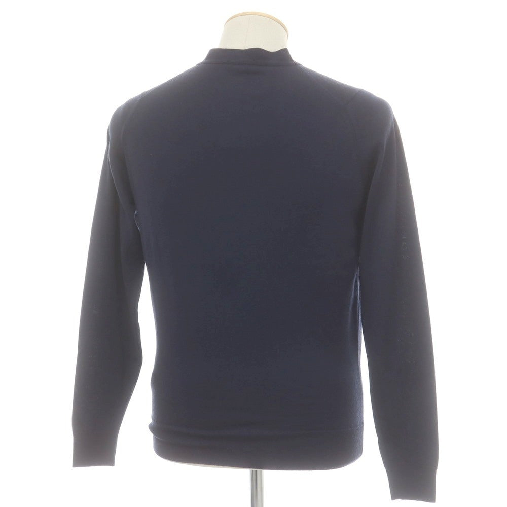 【中古】ジョンスメドレー JOHN SMEDLEY ハイゲージ ウール カーディガン ダークネイビー【 S 】【 状態ランクA 】【 メンズ 】