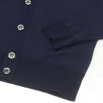 【中古】ジョンスメドレー JOHN SMEDLEY ハイゲージ ウール カーディガン ダークネイビー【 S 】【 状態ランクA 】【 メンズ 】
