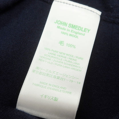【中古】ジョンスメドレー JOHN SMEDLEY ハイゲージ ウール カーディガン ダークネイビー【 S 】【 状態ランクA 】【 メンズ 】