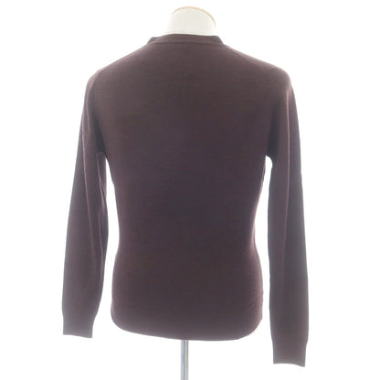 【中古】ジョンスメドレー JOHN SMEDLEY ハイゲージ ウール カーディガン ブラウン【 S 】【 状態ランクA 】【 メンズ 】