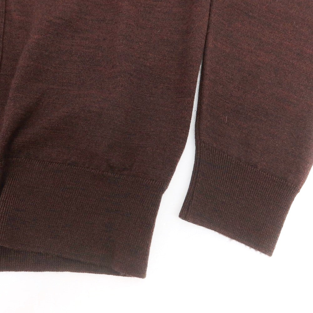 【中古】ジョンスメドレー JOHN SMEDLEY ハイゲージ ウール カーディガン ブラウン【 S 】【 状態ランクA 】【 メンズ 】