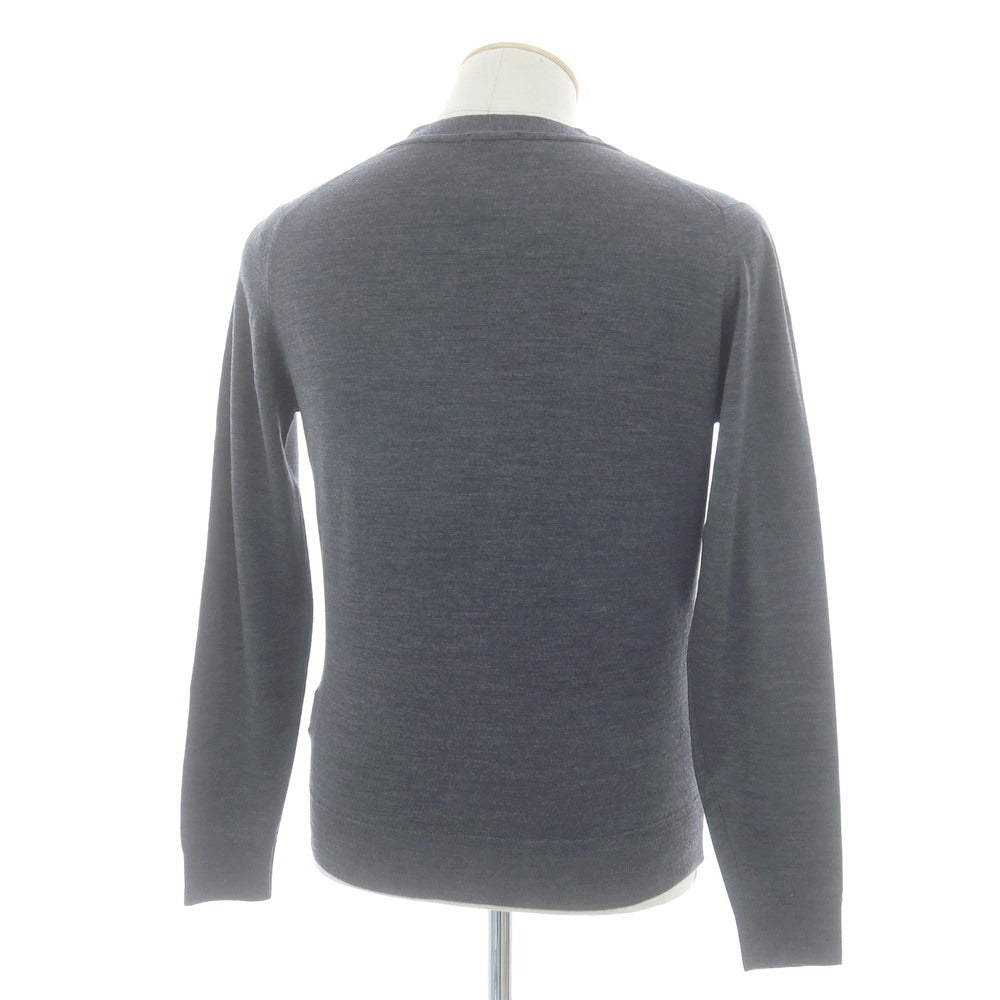 【中古】ジョンスメドレー JOHN SMEDLEY ハイゲージ ウール カーディガン グレー【 S 】【 状態ランクA 】【 メンズ 】