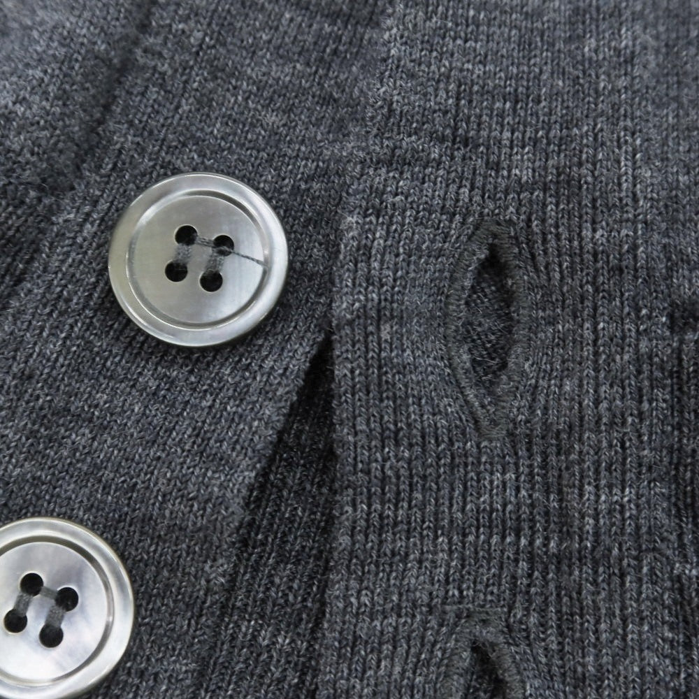 【中古】ジョンスメドレー JOHN SMEDLEY ハイゲージ ウール カーディガン グレー【 S 】【 状態ランクA 】【 メンズ 】