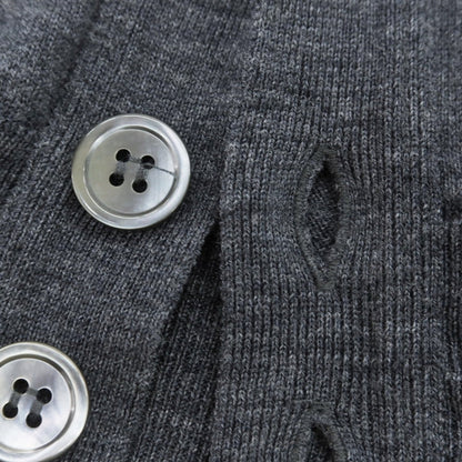 【中古】ジョンスメドレー JOHN SMEDLEY ハイゲージ ウール カーディガン グレー【 S 】【 状態ランクA 】【 メンズ 】