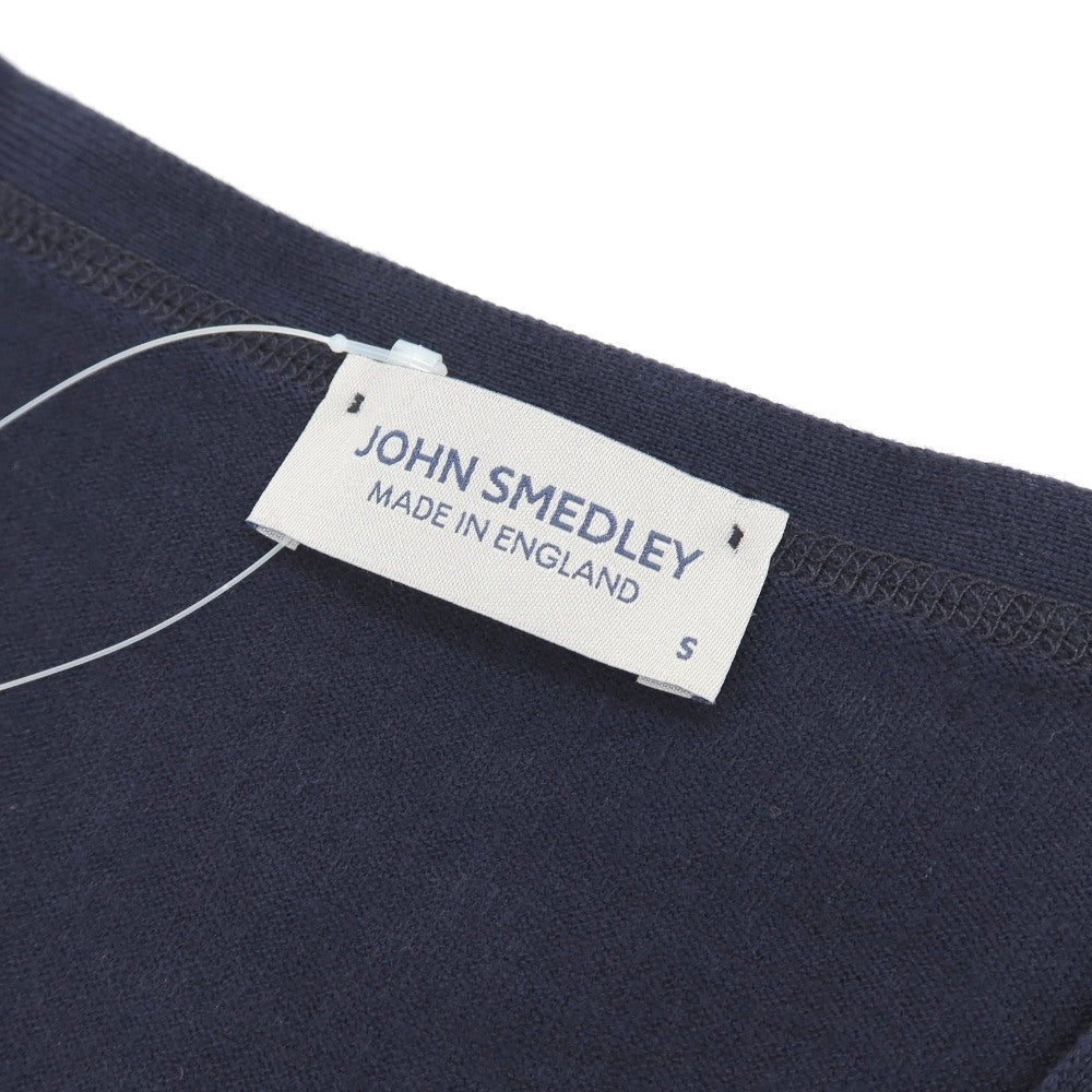 【中古】ジョンスメドレー JOHN SMEDLEY ハイゲージ シーアイランドコットン カーディガン ネイビー【サイズS】【 状態ランクB 】【 メンズ 】