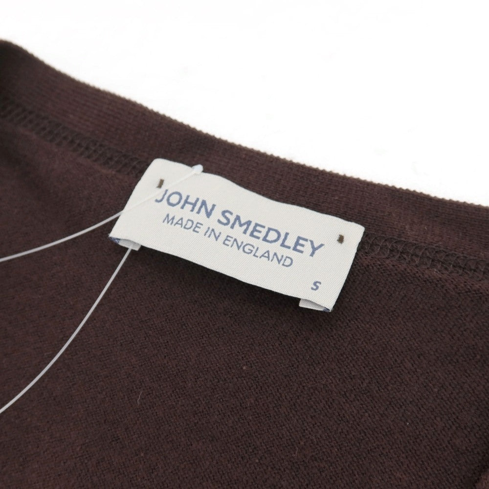 【中古】ジョンスメドレー JOHN SMEDLEY ハイゲージ シーアイランドコットン カーディガン ブラウン【サイズS】【 状態ランクB 】【 メンズ 】
