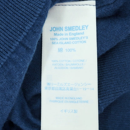 【中古】ジョンスメドレー JOHN SMEDLEY ハイゲージ シーアイランドコットン カーディガン ダークブルー【サイズS】【 状態ランクB 】【 メンズ 】