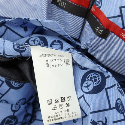 【中古】ピーティーゼロウーノ PT01 TRAVELLER ストレッチ ポリエステルウール ドレススラックスパンツ グレー【サイズ44】【 状態ランクB 】【 メンズ 】
