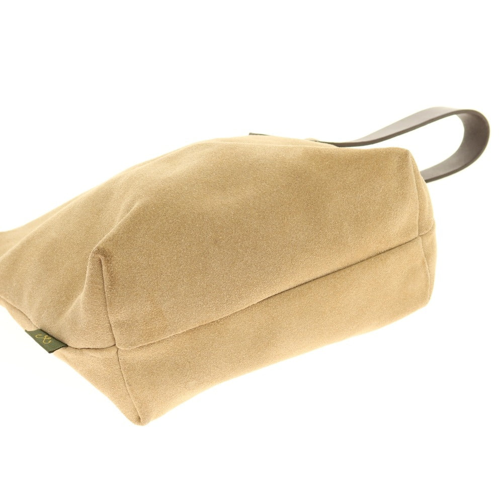 【中古】ジョンチャップマン JOHN CHAPMAN スエード ポーチ ベージュ【 状態ランクB 】【 メンズ 】