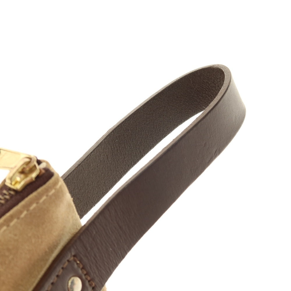 【中古】ジョンチャップマン JOHN CHAPMAN スエード ポーチ ベージュ【 状態ランクB 】【 メンズ 】