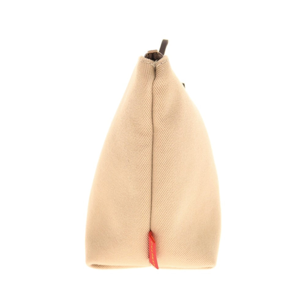 【中古】ジョンチャップマン JOHN CHAPMAN キャンバス ポーチ ベージュ【 状態ランクC 】【 メンズ 】