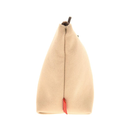 【中古】ジョンチャップマン JOHN CHAPMAN キャンバス ポーチ ベージュ【 状態ランクC 】【 メンズ 】