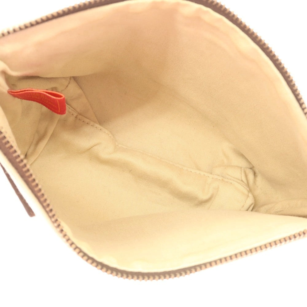 【中古】ジョンチャップマン JOHN CHAPMAN キャンバス ポーチ ベージュ【 状態ランクC 】【 メンズ 】