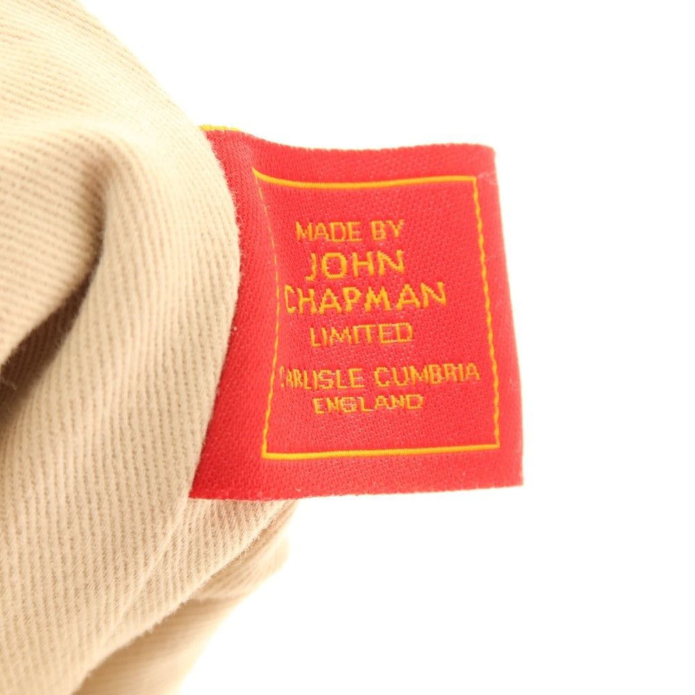 【中古】ジョンチャップマン JOHN CHAPMAN キャンバス ポーチ ベージュ【 状態ランクC 】【 メンズ 】