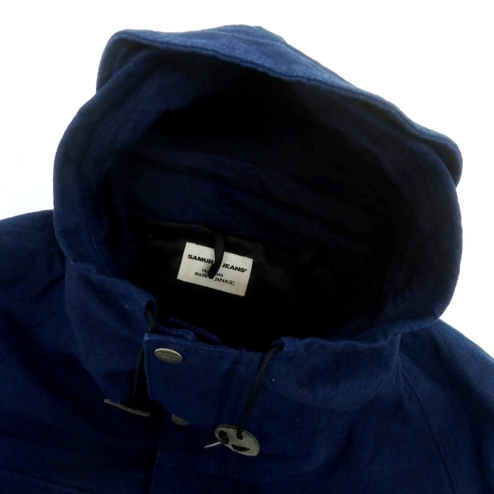 【中古】サムライ ジーンズ SAMURAI JEANS インディゴコットン マウンテンパーカー ネイビー【 S 】【 状態ランクB 】【 メンズ 】