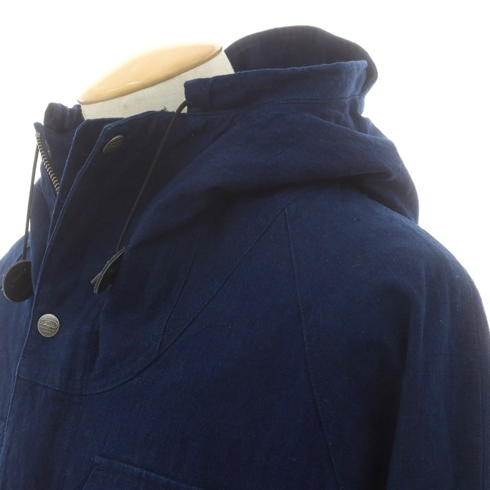 【中古】サムライ ジーンズ SAMURAI JEANS インディゴコットン マウンテンパーカー ネイビー【 S 】【 状態ランクB 】【 メンズ 】