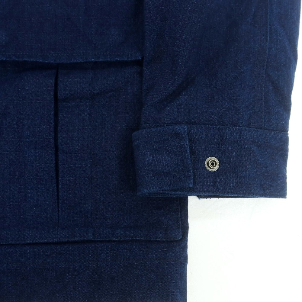 【中古】サムライ ジーンズ SAMURAI JEANS インディゴコットン マウンテンパーカー ネイビー【 S 】【 状態ランクB 】【 メンズ 】