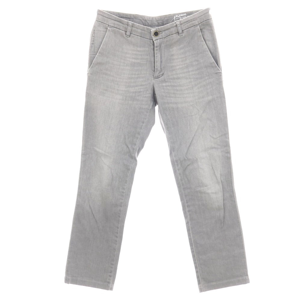 【中古】ピーティートリノ デニム PT TORINO DENIM HOUSE ストレッチ コットン デニムパンツ ジーンズ ライトグレー【サイズ28】【 状態ランクB 】【 メンズ 】
