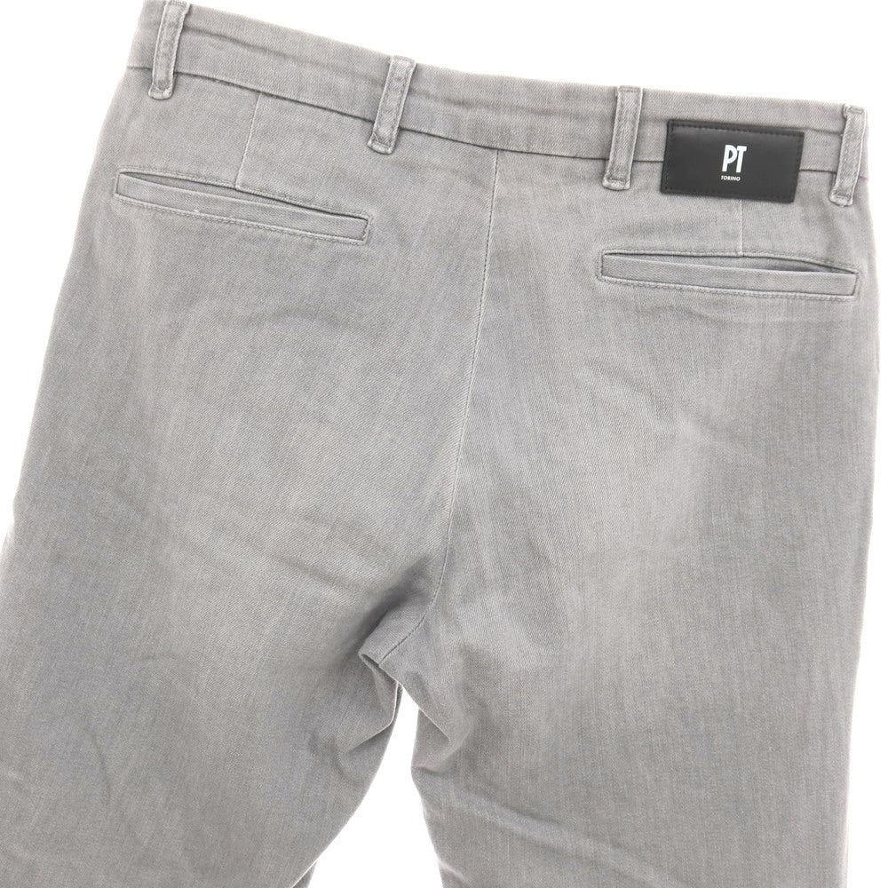 【中古】ピーティートリノ デニム PT TORINO DENIM HOUSE ストレッチ コットン デニムパンツ ジーンズ ライトグレー【サイズ28】【 状態ランクB 】【 メンズ 】