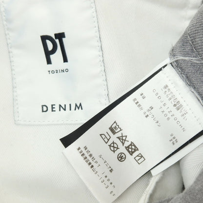 【中古】ピーティートリノ デニム PT TORINO DENIM HOUSE ストレッチ コットン デニムパンツ ジーンズ ライトグレー【サイズ28】【 状態ランクB 】【 メンズ 】