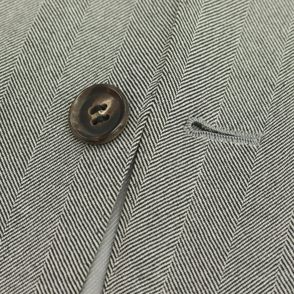 【中古】ストラスブルゴ STRASBURGO ウール ヘリンボーン 3つボタンスーツ グレー【 44 】【 状態ランクC 】【 メンズ 】