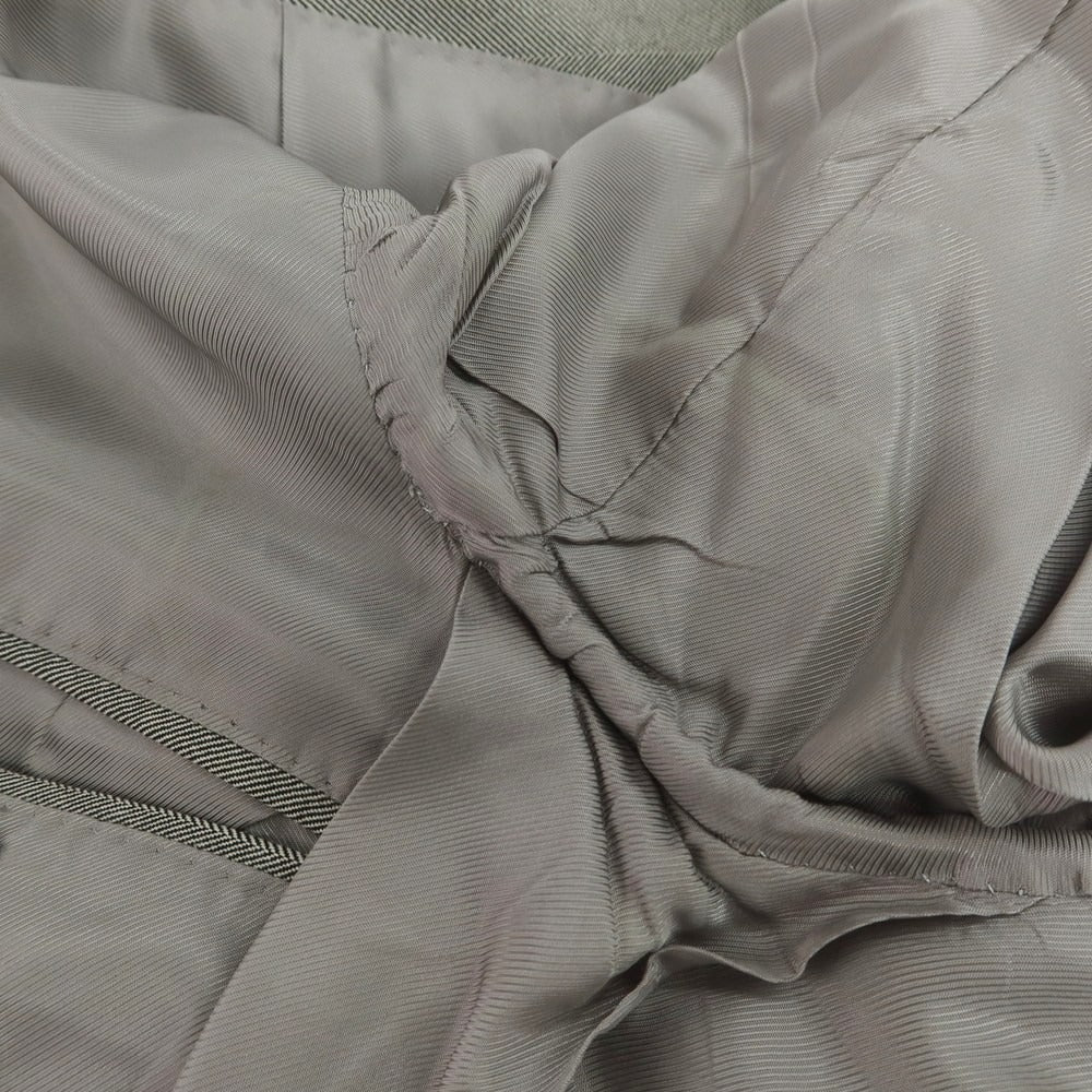 【中古】ストラスブルゴ STRASBURGO ウール ヘリンボーン 3つボタンスーツ グレー【 44 】【 状態ランクC 】【 メンズ 】