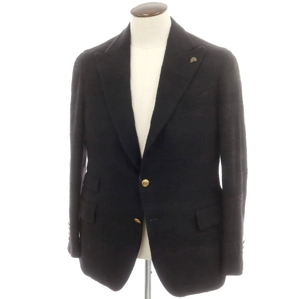 【中古】ガブリエレ パジーニ Gabriele Pasini コットンウール カジュアルジャケット ブラック【 50 】【 状態ランクB 】【 メンズ 】