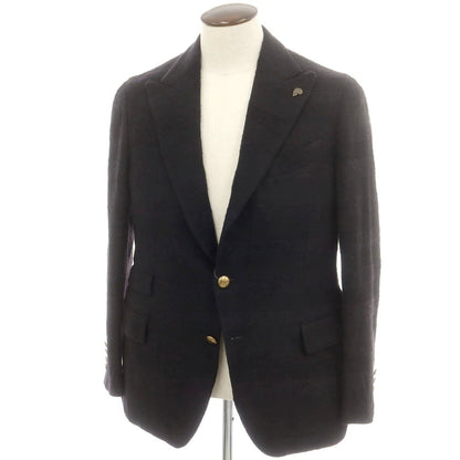 【中古】ガブリエレ パジーニ Gabriele Pasini コットンウール カジュアルジャケット ブラック【 50 】【 状態ランクB 】【 メンズ 】