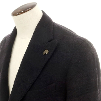 【中古】ガブリエレ パジーニ Gabriele Pasini コットンウール カジュアルジャケット ブラック【 50 】【 状態ランクB 】【 メンズ 】