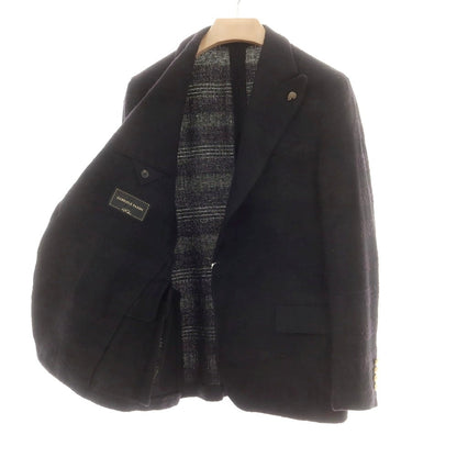 【中古】ガブリエレ パジーニ Gabriele Pasini コットンウール カジュアルジャケット ブラック【 50 】【 状態ランクB 】【 メンズ 】