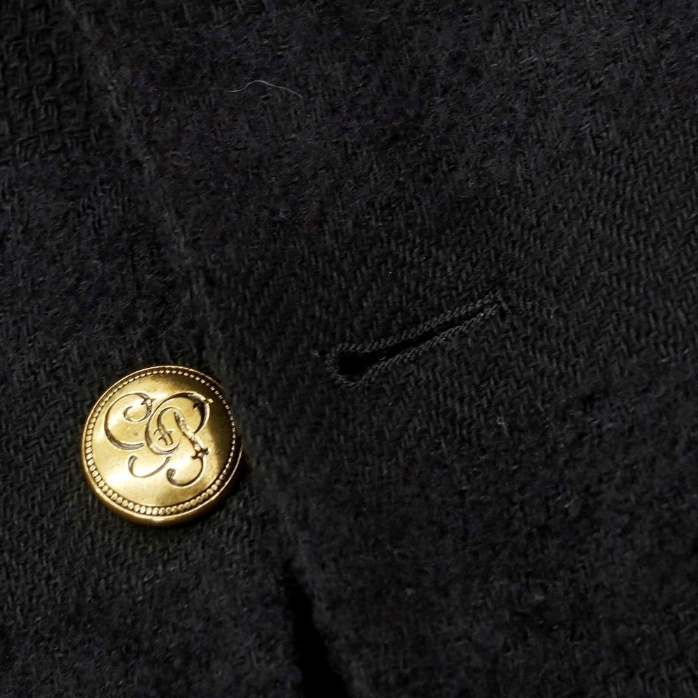 【中古】ガブリエレ パジーニ Gabriele Pasini コットンウール カジュアルジャケット ブラック【 50 】【 状態ランクB 】【 メンズ 】