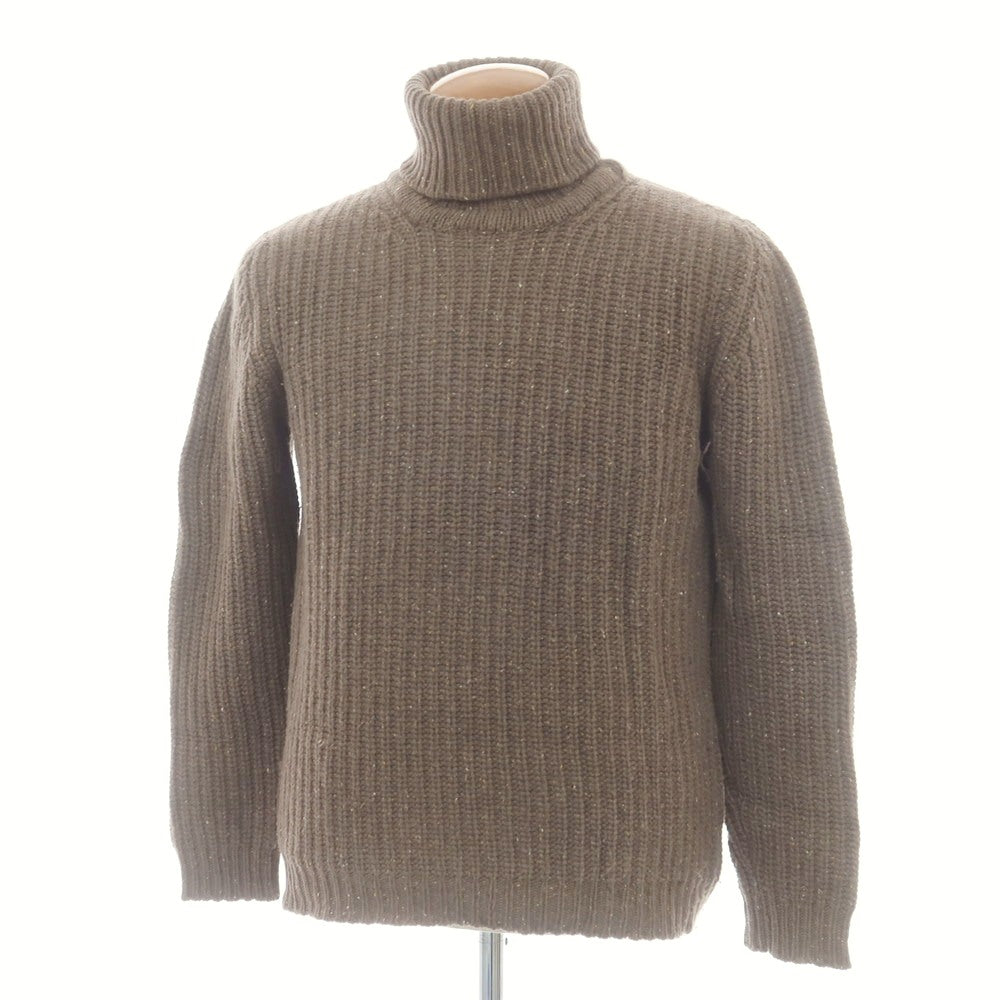 【中古】バフィー BAFY ウール タートルネック プルオーバーニット ブラウン【 50 】【 状態ランクC 】【 メンズ 】